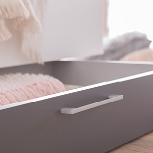 Below-bed storage drawer